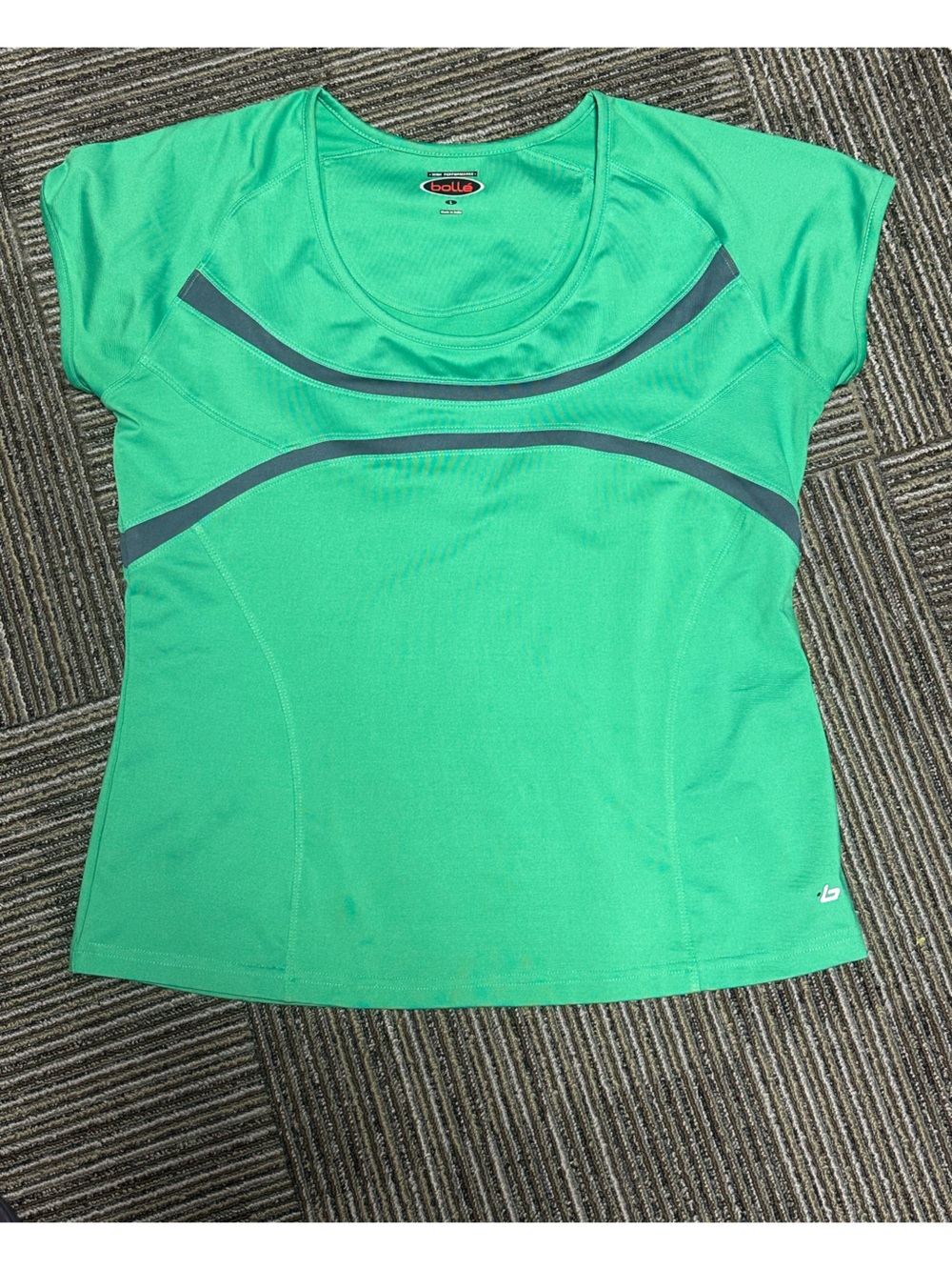 Ladies Pickleball tennis golf SKORT and top by BOLLE size large, green and gray - Picture 4 of 7